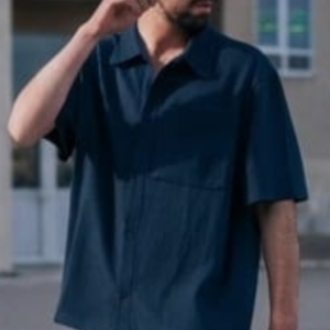 Textured Cuban Collar Shirt
