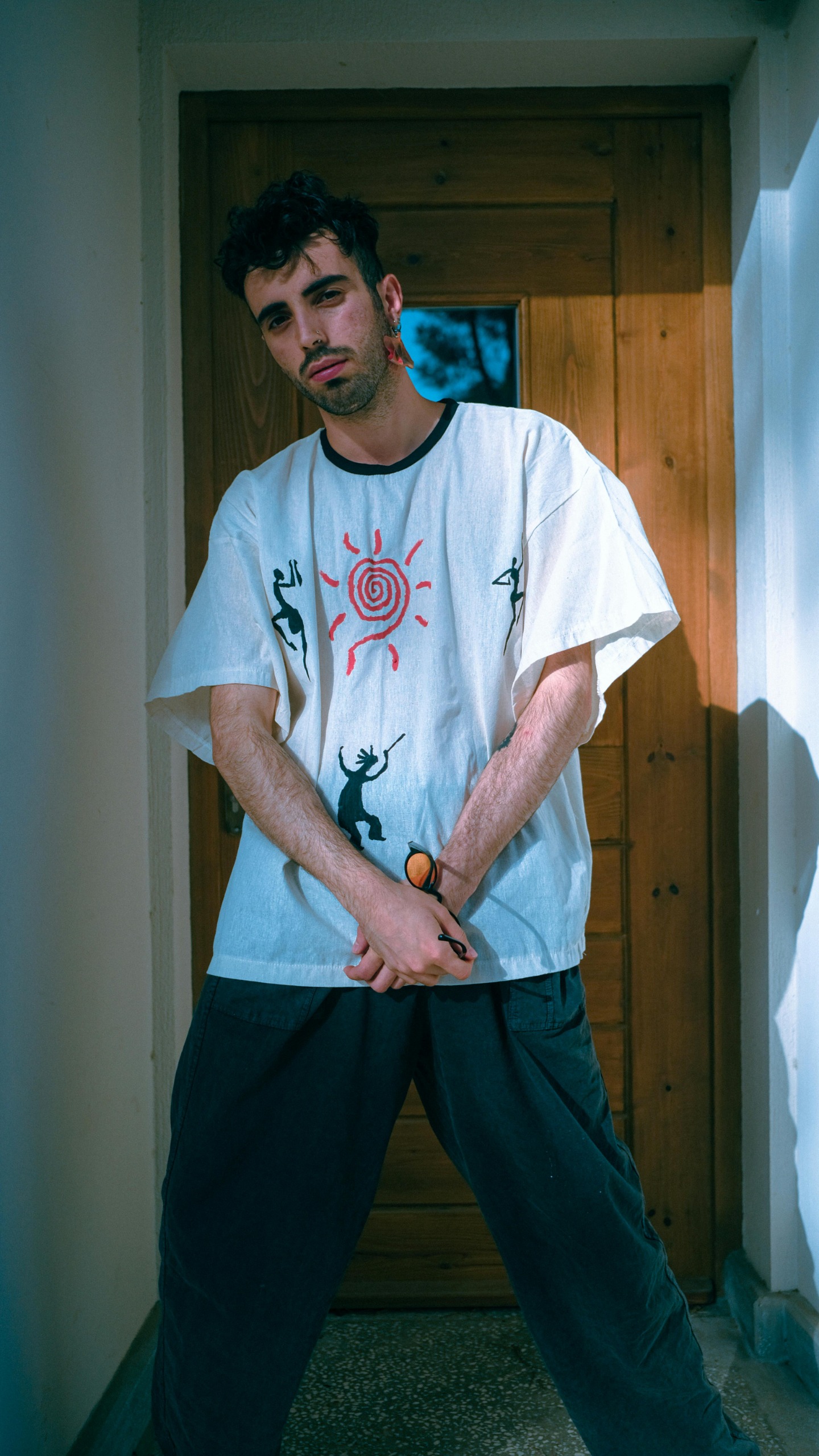 Tribal Graphic Oversized T-Shirt