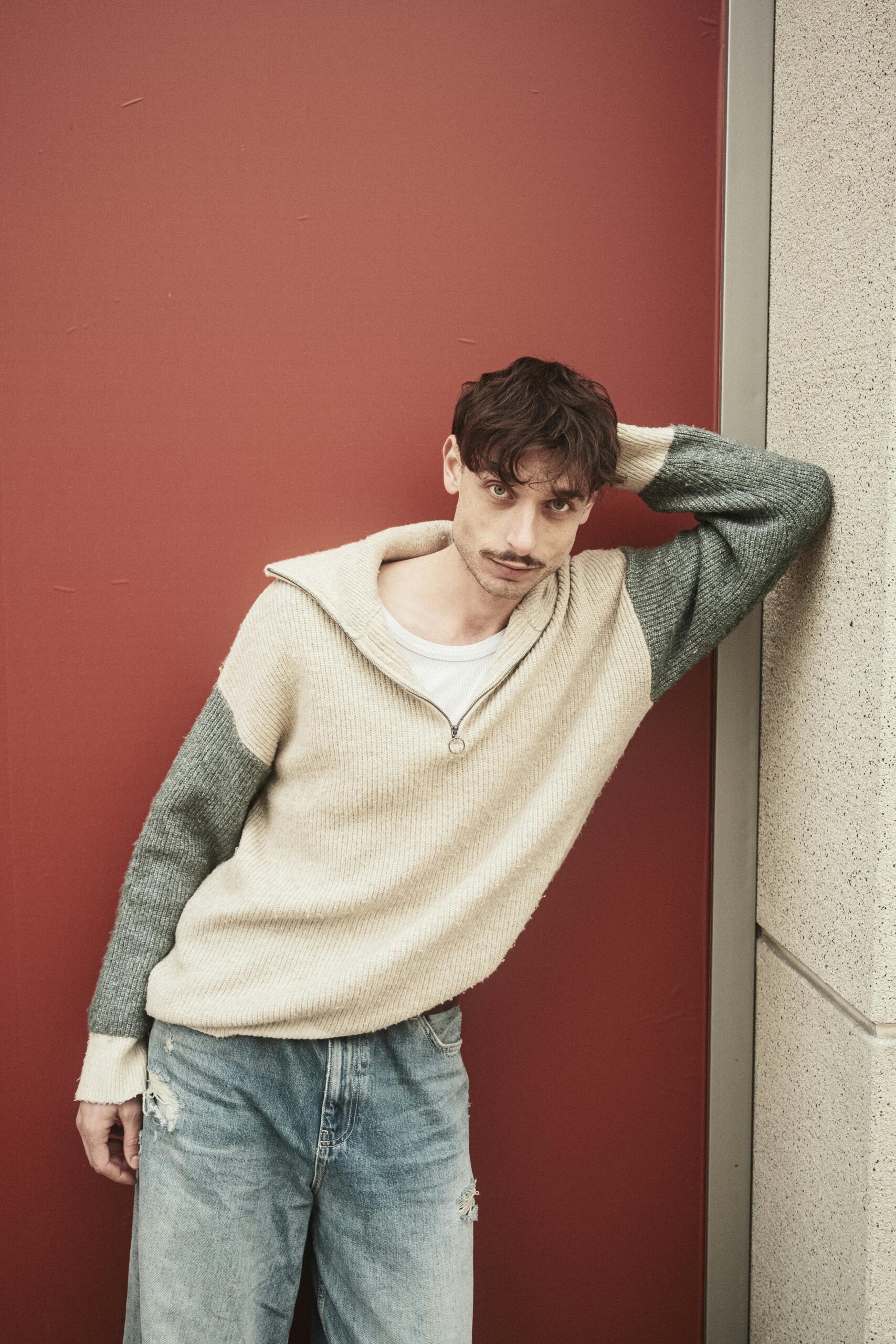 Quarter-Zip Knit Sweater