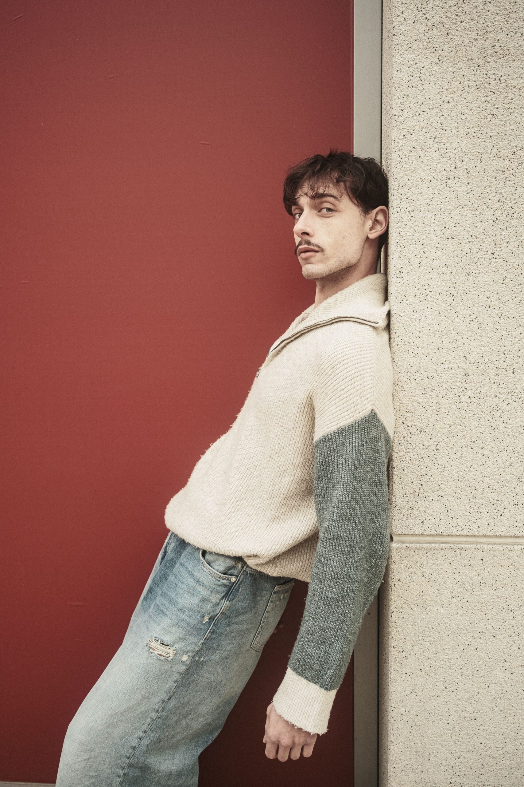 Quarter-Zip Knit Sweater - Image 4